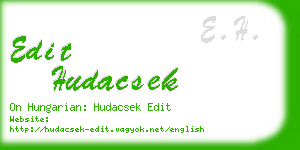 edit hudacsek business card